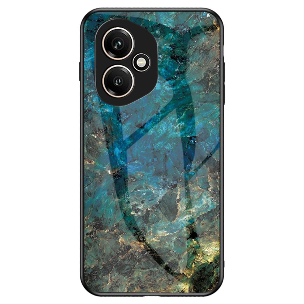 Pentru Honor 400 5G (Global) Husă Model Marmură Sticlă Temperată+PC+TPU Husă Protectoare Telefon