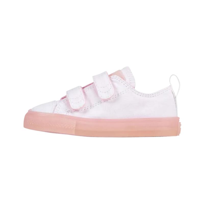 Converse Chuck Taylor All Star 2V Low TD White Cherry Blossom Baby Sneakers Pink 760750C