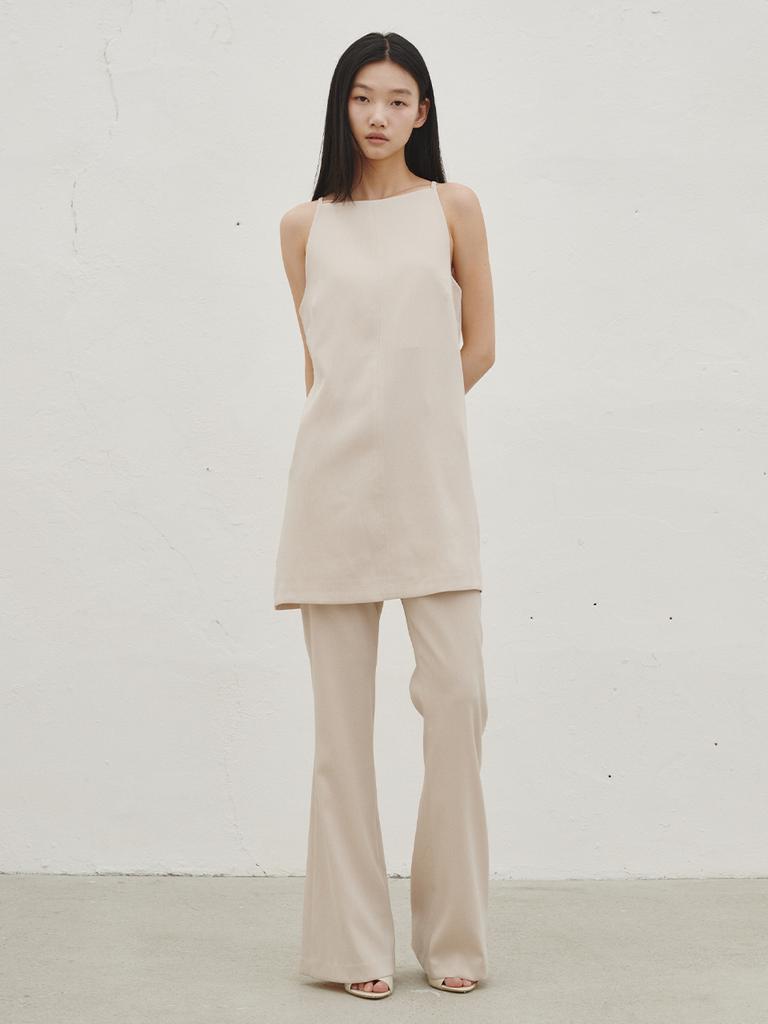 NOUVE Tailored Bootcut Slacks - Beige