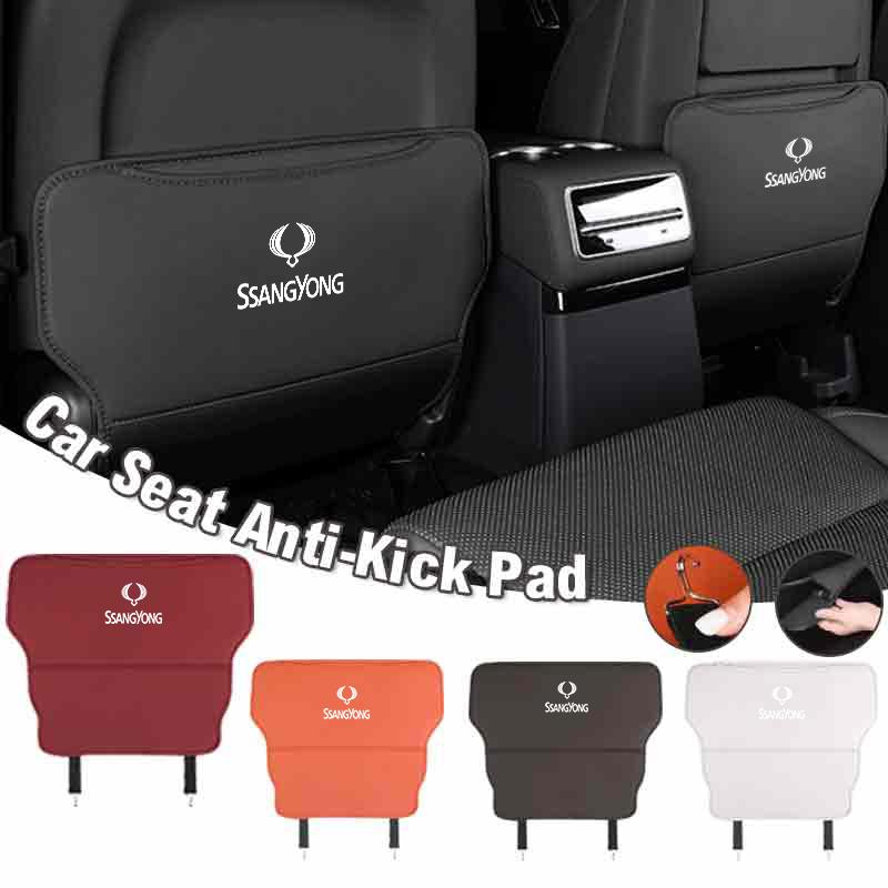 Car Seat Anti-Kick Pad Seatback Storage Protector Cover Accessories For SsangYong Actyon Korando Rexton Kyron Rodius Tivoli Muss