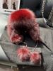 Fox Fur Ear Protection Fur Lei Feng Hat Female Ski Hat Parent-child Furry Hat Headband Hat Thickened Warm Snow Hat