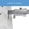 Student Friendly Stainless Steel Caliper 200/300mm Length Double Measurement System With Easy to Read Vernier Scale