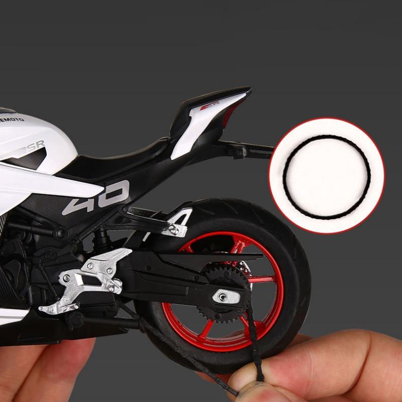 1/12 CFMOTO 450SR Alloy Die Cast Motorcycle Model Vehicle Collection Sound and Light Off Road Autocycle Toys Car