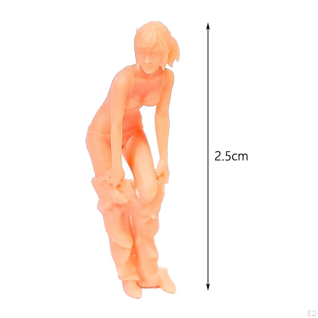 1/64 Figures Train Model People Tiny for Miniature Scene Fairy Garden Sand Table