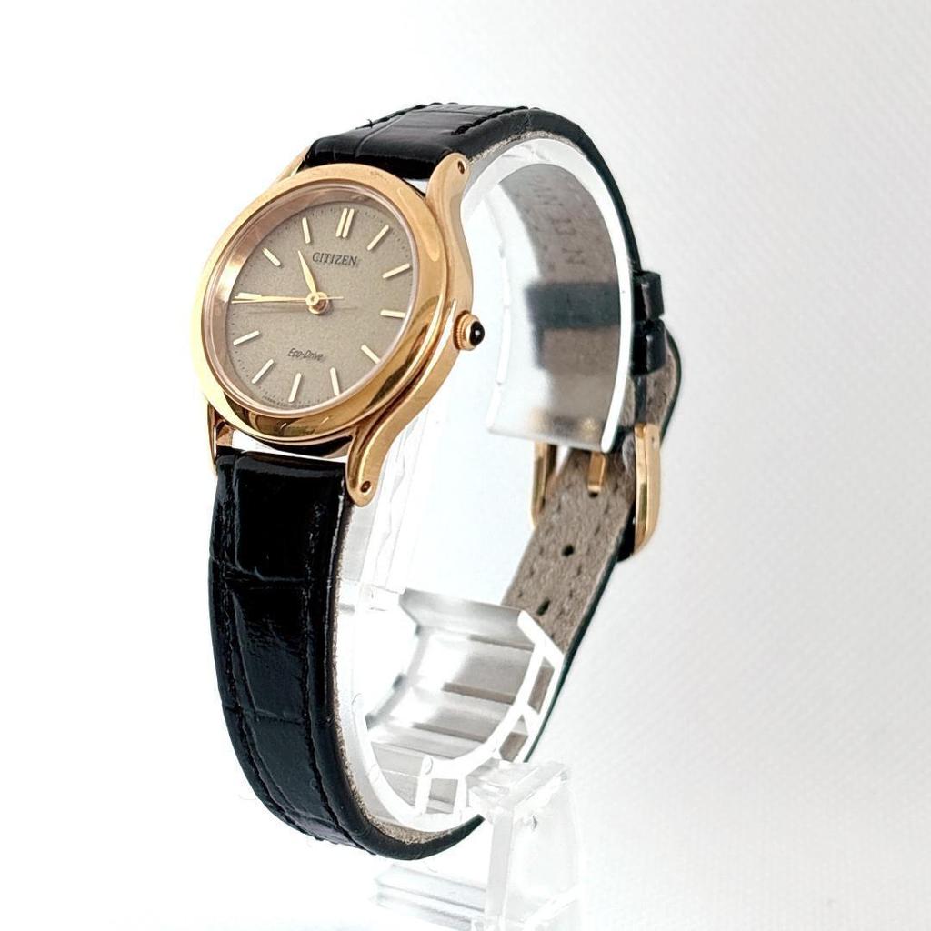 Used [Good Condition] [Working Product] Citizen Solar Gold Ladies with company stamp