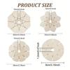 Bracelet Braiding Disk Flower Shape Durable Wooden Plate Practical Weaving Tool for Handmade Jewelry Craft DIY Lovers
