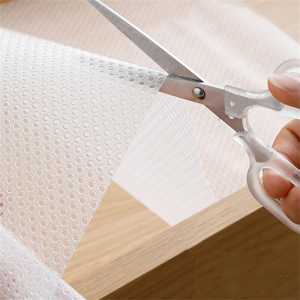 1 Roll 50x150cm Kitchen Transparent Sticker Cupboard Drawer Waterproof Dustproof Mat Paper Home Decoration Accessories