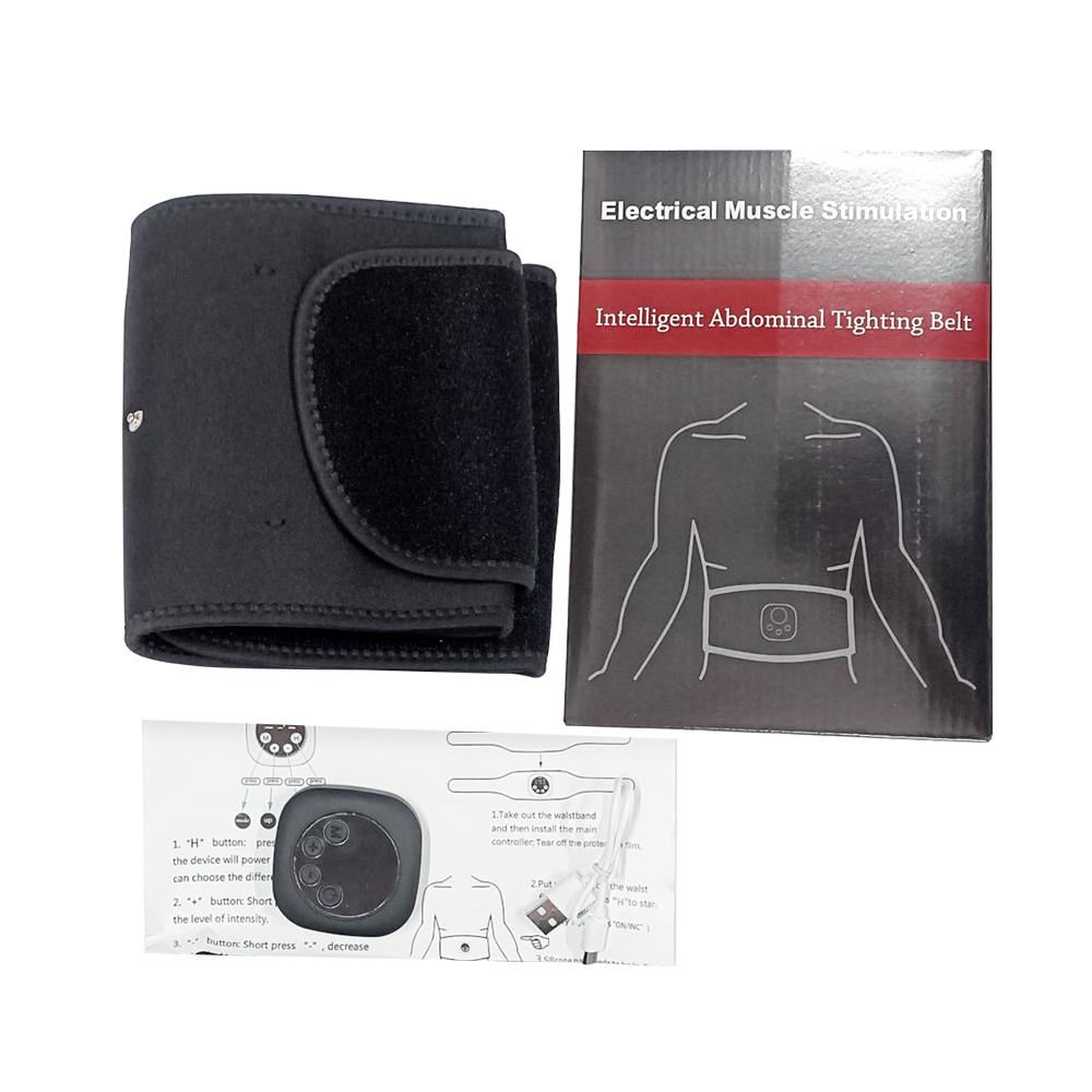 

EMS Фитнес Миостимулятор Электрический Пояс Для Похудения Похудение Фитнес Вибрационный Массажер Сжигание Жира Вибрационный Тренажер Для Талии чёрный