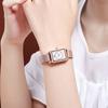 Retro Rectangular Small Dial Fashion Wind Stainless Steel Mesh Belt Temperament Small Waterproof Quartz Watch