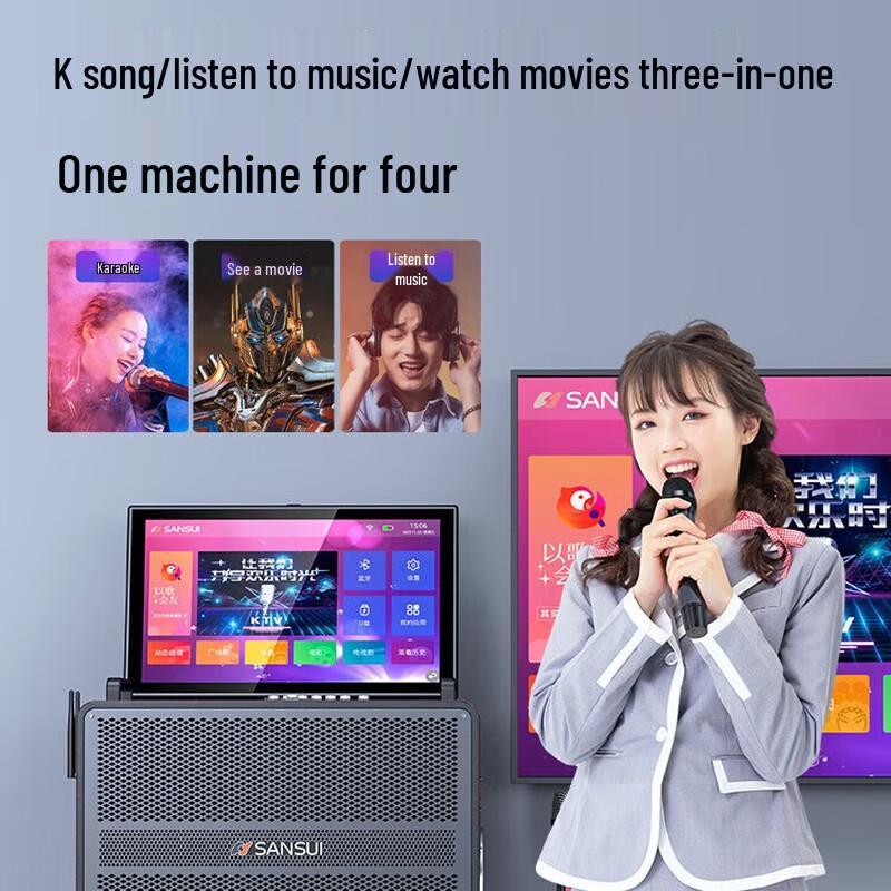 SANSUI C18 Portable Karaoke System