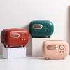 1 X Retro Radio Model Tissue Box Desktop Paper Holder Vintage Dispenser Storage Napkin Case Organizer Wet Wipe Decoration Box