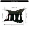 Stable PVC Pickguard Set Scratch Plate Guitar Accessory Scratch Plate Suitable for Electric Guitar Enthusiasts