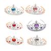 Tiaras Korunky Korejská Infanta Diamanty Kamínky Pokrývka hlavy Vintage Styl Módní Čelenky Doplňky pro Děti