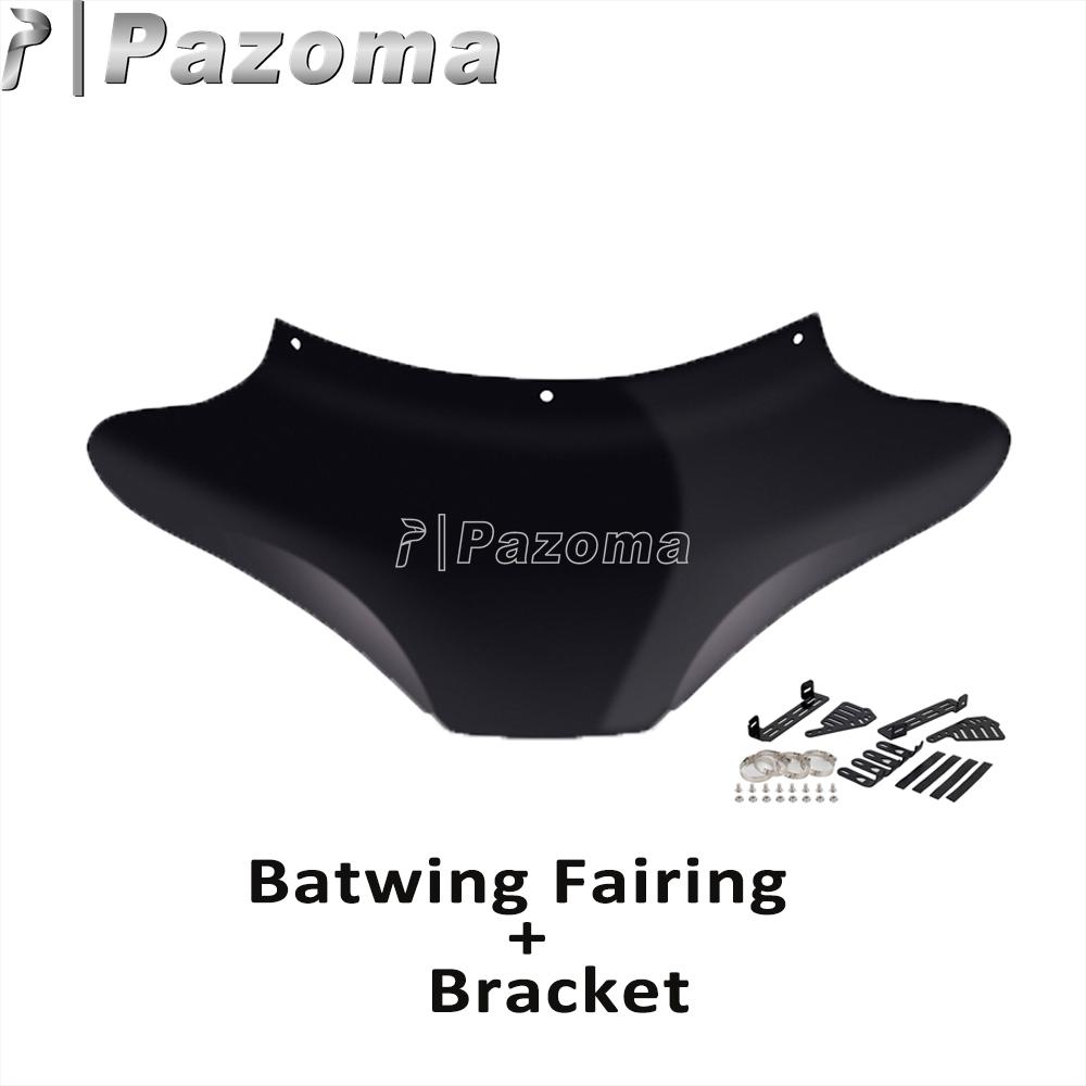 ABS Plastic Batwing Front Fairing Universal Motorcycle For Harley Road King Softail Suzuki VL800K1 Honda VT750 VT1100 Shadow