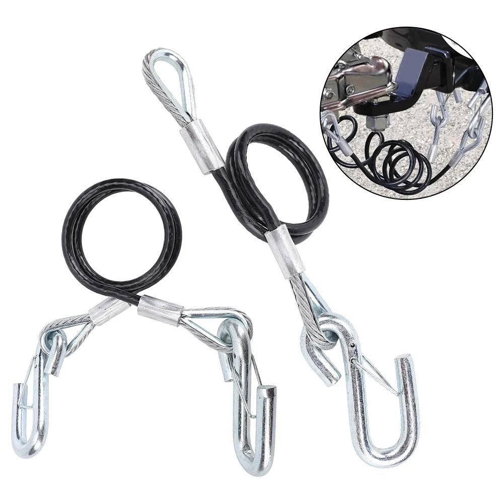 1pcs Car Trailer Safety Tow Rope Maximum Extension Length 27.6 In Spring Tow Rope For RV Accessories