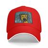 New Wack crazy cat hissing yellow blue Baseball Cap dad hat Kids Hat Mens Caps Womens