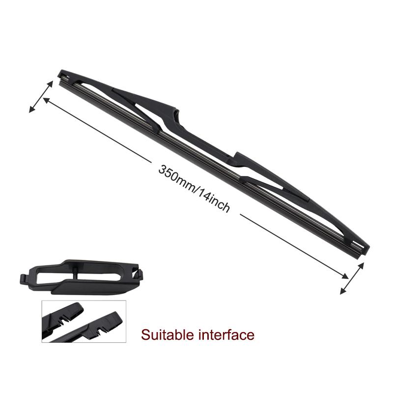 

14 автомобильный задний лобовое стекло мягкий резиновый дворник HD тихий автомобильный дворник автомобильные аксессуары для Buick GL8 2011-2013