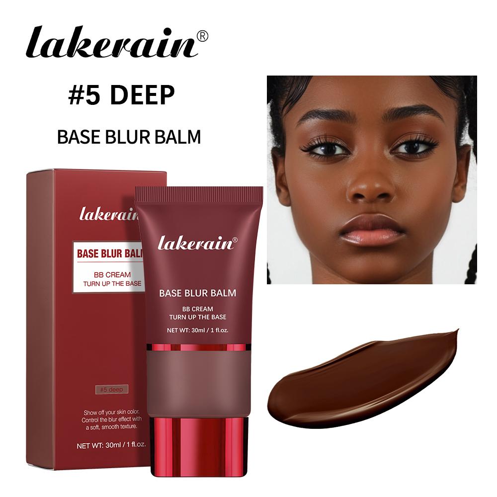Lakerain Mattierende Foundation Basiscreme Langanhaltend Weichzeichner Matt Natürlicher Sitz Abdeckung Concealer Wasserdicht Gesichtsbasis Make-up
