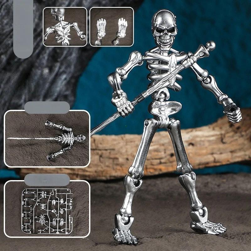 Magnetick Trojrozměrn Hračka Na Sestavení Modelu Lebky Vícečlnkov Dekorace Z Lebky A Kostí Akční Figurky Anime Hra