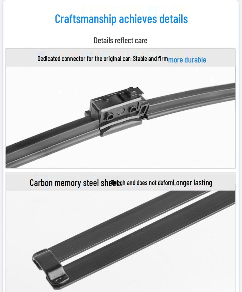 Compatible Mercedes-Benz A-Class A200L/A180L Wipers - Frameless, Silent Car Accessories, 2022-2021 Models