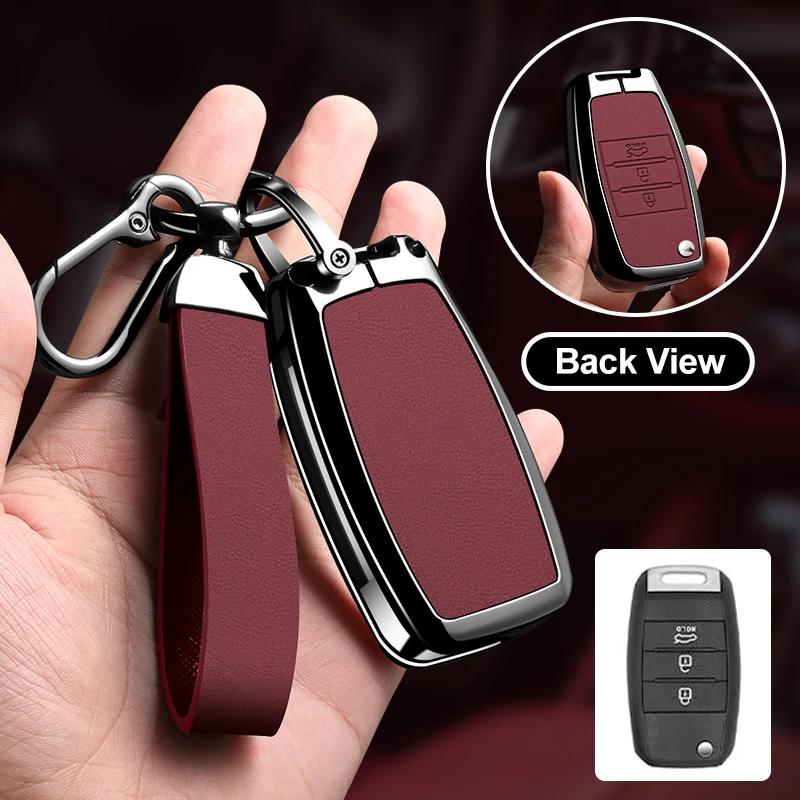 Zinc Alloy Car Key Case Cover Shell Fob for KIA RIO 3 K2 K3 K4 K5 Sportege Picanto Optima Soul Ceed Sorento Forte Stinger Cerato