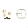 y Tiered Sculpture Bookshelf Ornament Modern Home Decor Metal Wall Hanging Shelf Collectibles Space