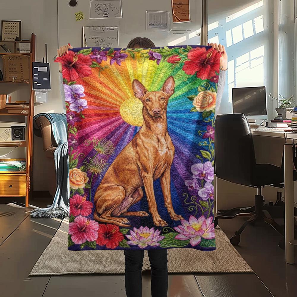 

1PC Rainbow Wildlife Quilts Print FlAannel Blanket, High quality Comfortable for All Seasons, Home Decor, Warmth and Comfort 80cm x 120cm