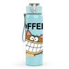 1PC Grinning Cheshire Cat 750ml Color Plastic Sports Water Bottle Leakproof Flip Straw Lid Suitable for Sports Office Home Use