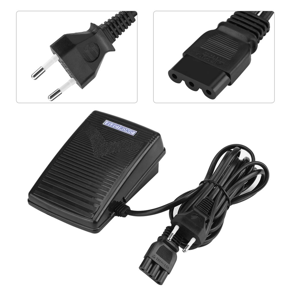 Fußpedal Fußpedal mit Kabel Haushaltsnähmaschine Fußpedal mit Netzkabel Pedalsteuerung Nähwerkzeuge