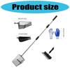 Professional Poultry Waste Shovel Corrosion Resistant Stainless Steel Cleaning Tool For Chicken Coops Maintenances