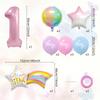 Gradual Change Meteor Color Hui Tail Aluminum Film Balloon Package Birthday Party Dream Scene Arrangement Atmosphere Decoration