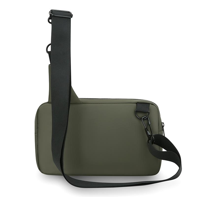 Herren Outdoor Brusttasche Umhängetasche Multifunktionale Umhängetasche Wasserdichte Kuh Handy Tasche