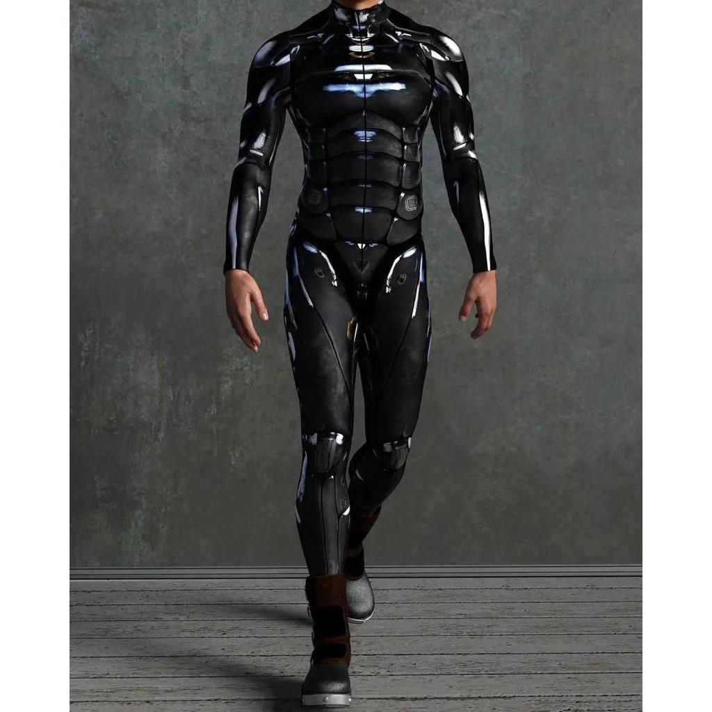 

3D цифровий друк сценічних костюмів для дорослих Хелловін події карнавал тематична вечірка косплей костюм гральний костюм комбінезон Adults L