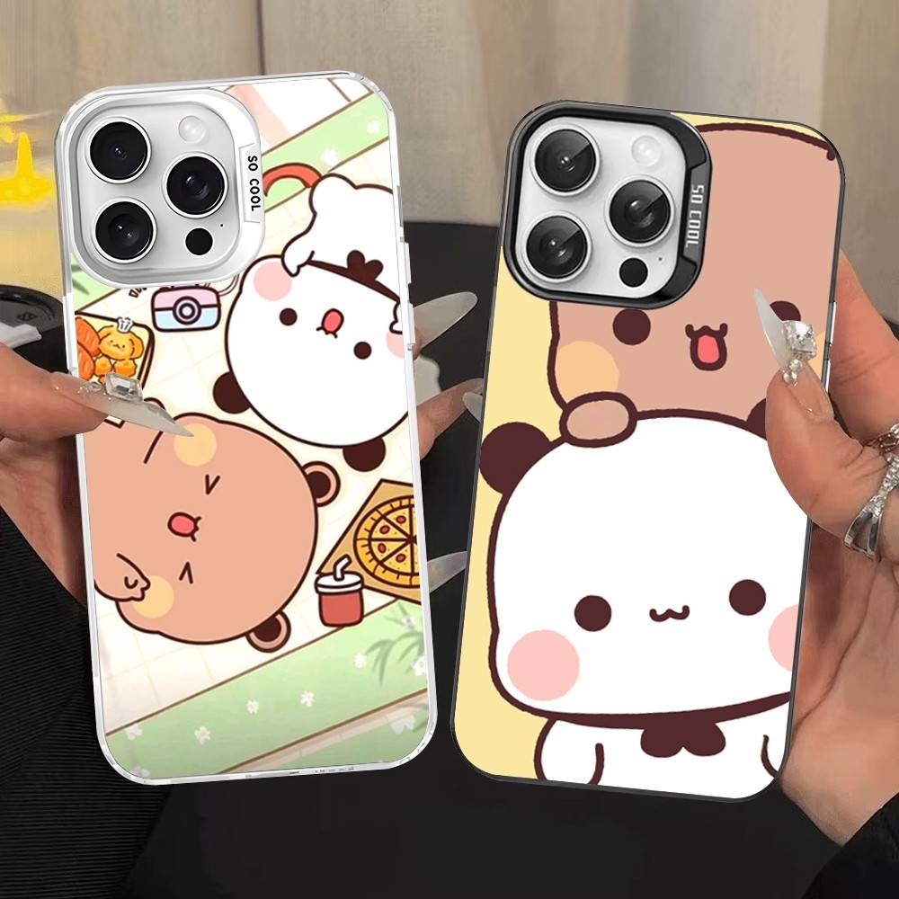 Character Bubu And Dudu Phone Case For IPhone 16 15 14 13 12 11 17 Pro MAX Plus Pro Matte Shockproof Cover