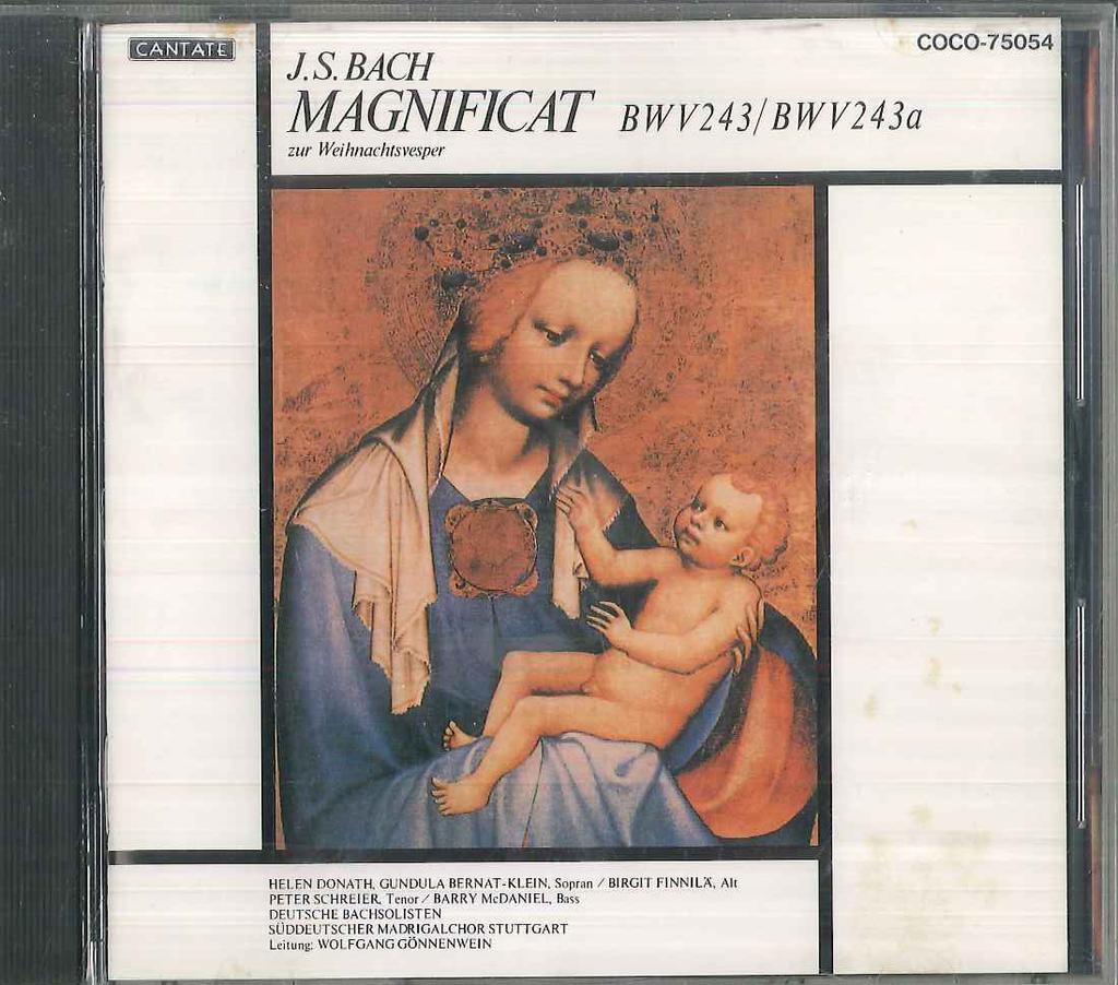 CD DONATH (HELEN), FINILLE (BIRGIT), M - Bach: Magnificat COCO75054 NIPPON COLUMBIA 1992 Japan Classical Used