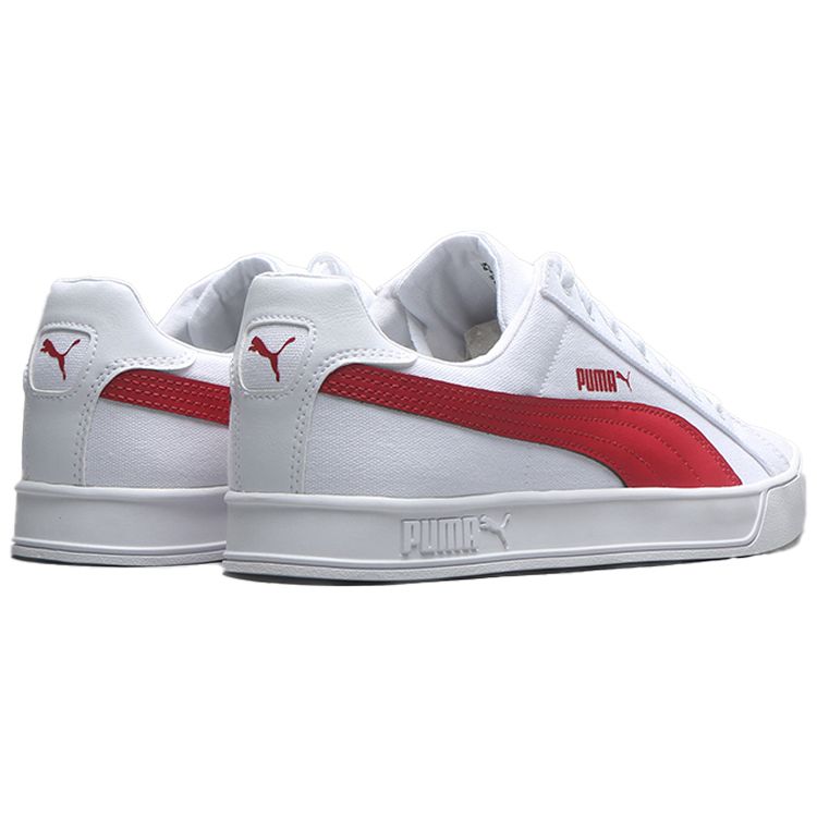Puma Smash Vulc Canvas White American Beauty Unisex Sneakers 374754-07