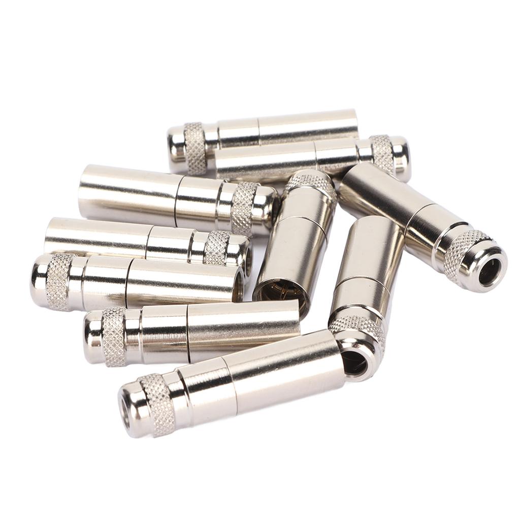 10 Stück 4-Pin XLR-Stecker Vollmetall-XLR-Stecker für Mixer, Mikrofon, Verstärker, Equalizer