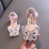 summer Korean-style girls' small/medium/large children's princess performance flat shoes, show shoes, little girls' children's leather shoes