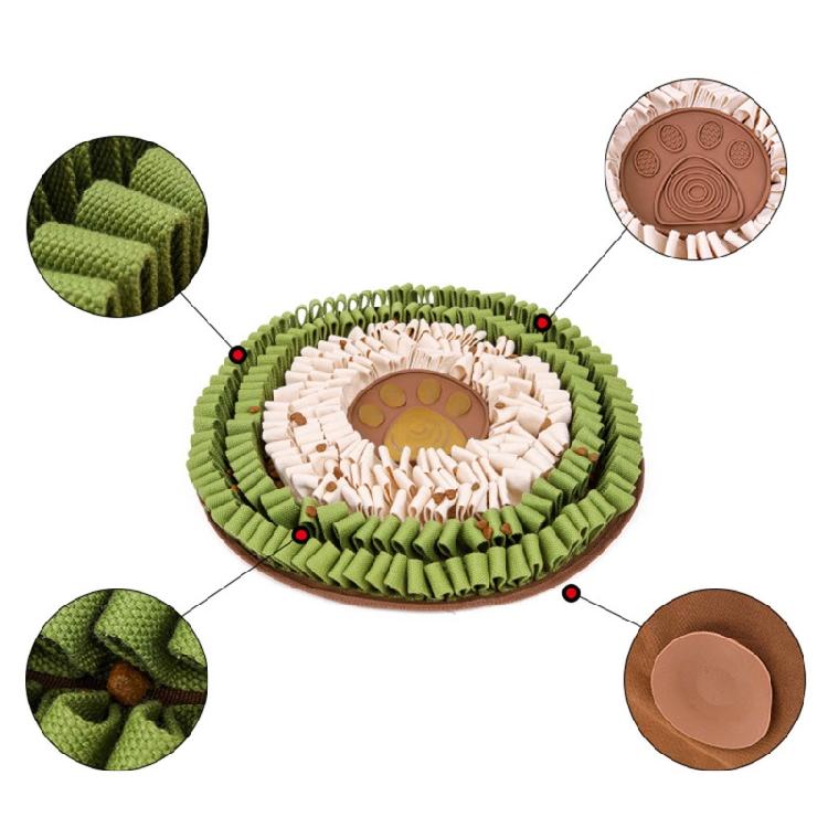 Dog Snuffle Mat Interactive Puzzle Feeder Toys for Rabbit Puppy 19 x 19 Inches