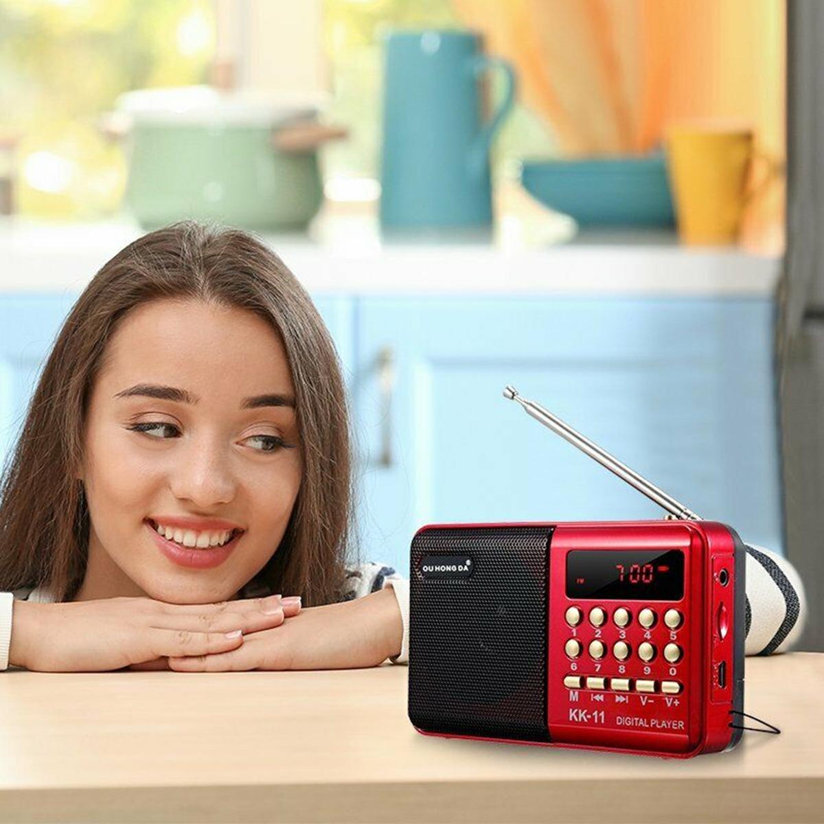 

Rechargable Карманный Мини спикер FM Телескопические Антенна Радио Мир Приемник 70-108 МГц Открытый Портативный музыкальный плеер динамики Поддержка TF Micro USB