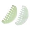 Jade Comb Scratchless Hurtless To Scalp Stone Jade Stone Guasha Comb for Hair