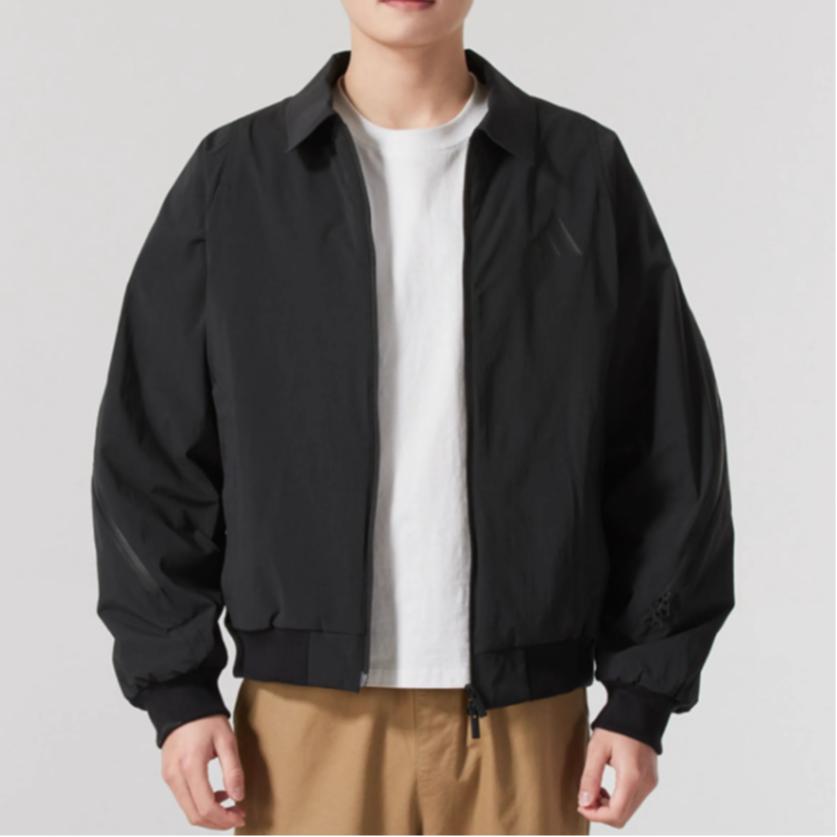 Adidas CNY Jackets Men's Black Lapel Moderate Pilot JZ4192