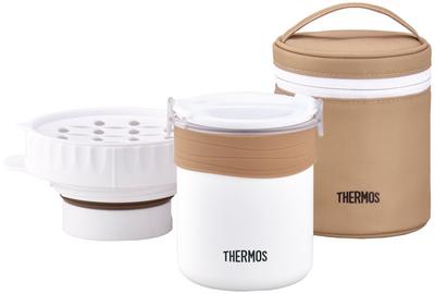 Thermos Rice Cooker Lunch Cup WH Box, Approx. 0.7 Capacity, White, JBS-360