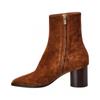 Salvatore Ferragamo Ferragamo Pampero Suede Bootie Brown