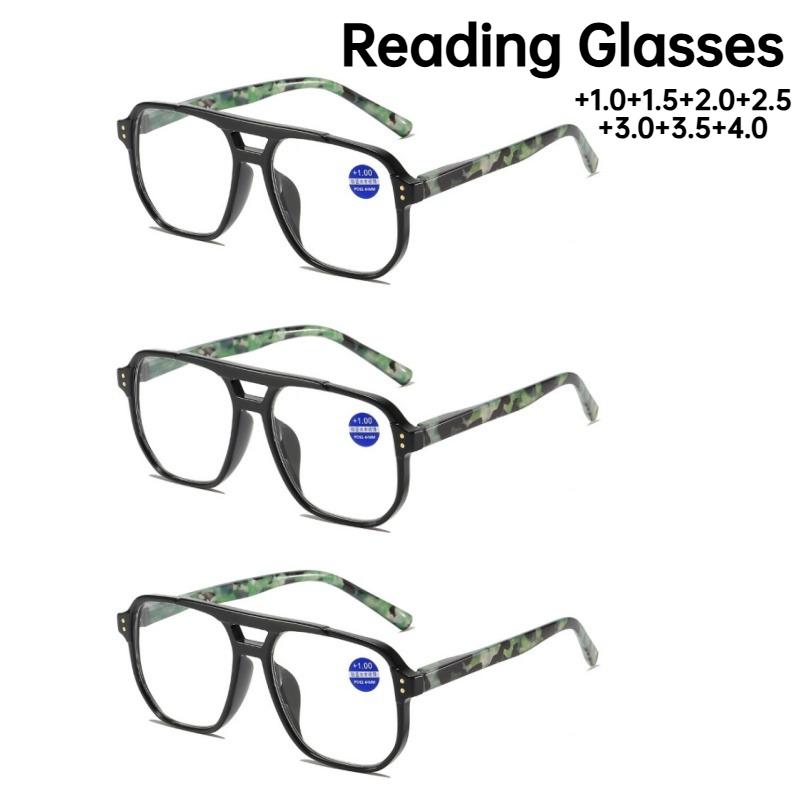 Neutral Latest Square Full Frame Reading Eyewear Stylish Casual Blue Light Barrier Neutral Presbyopia Eyewear +1.0 TO +4.0