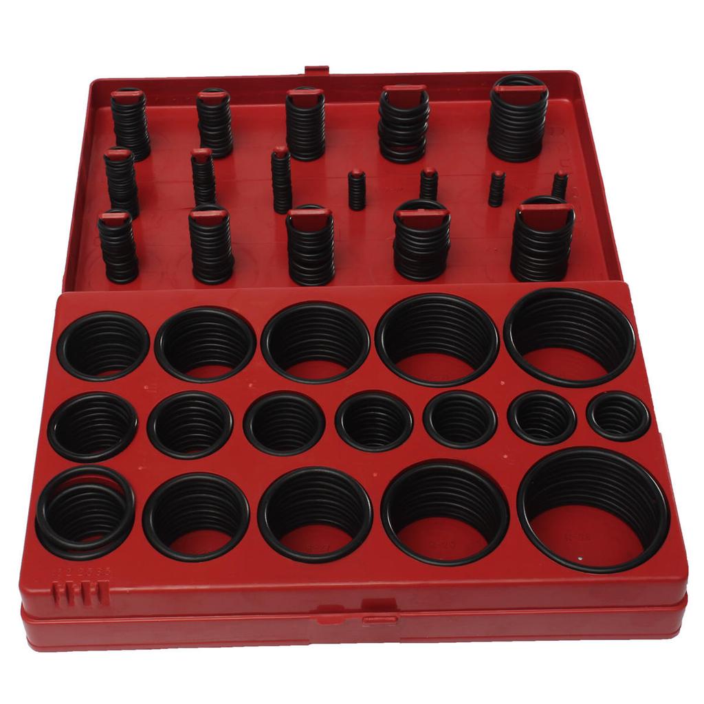 419Pcs Assorted O Ring Rubber Seal Assortment Set Kit Garage Plumbing with Case for General Plumbers LS