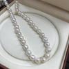 10-11mm White Baroque Freshwater Pearl Strand 36cm Natural Loose Beads for DIY Craft