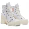 Converse Chuck 70 De Luxe Heel High 'White' Heart Logo Platform High-Top Sneakers A10303C