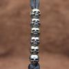 3pcs Mini Skull Head Brass Knife Beads Lanyard Pendants Jewelry DIY Paracord Bracelets Accessories EDC Umbrella Rope Hangings.