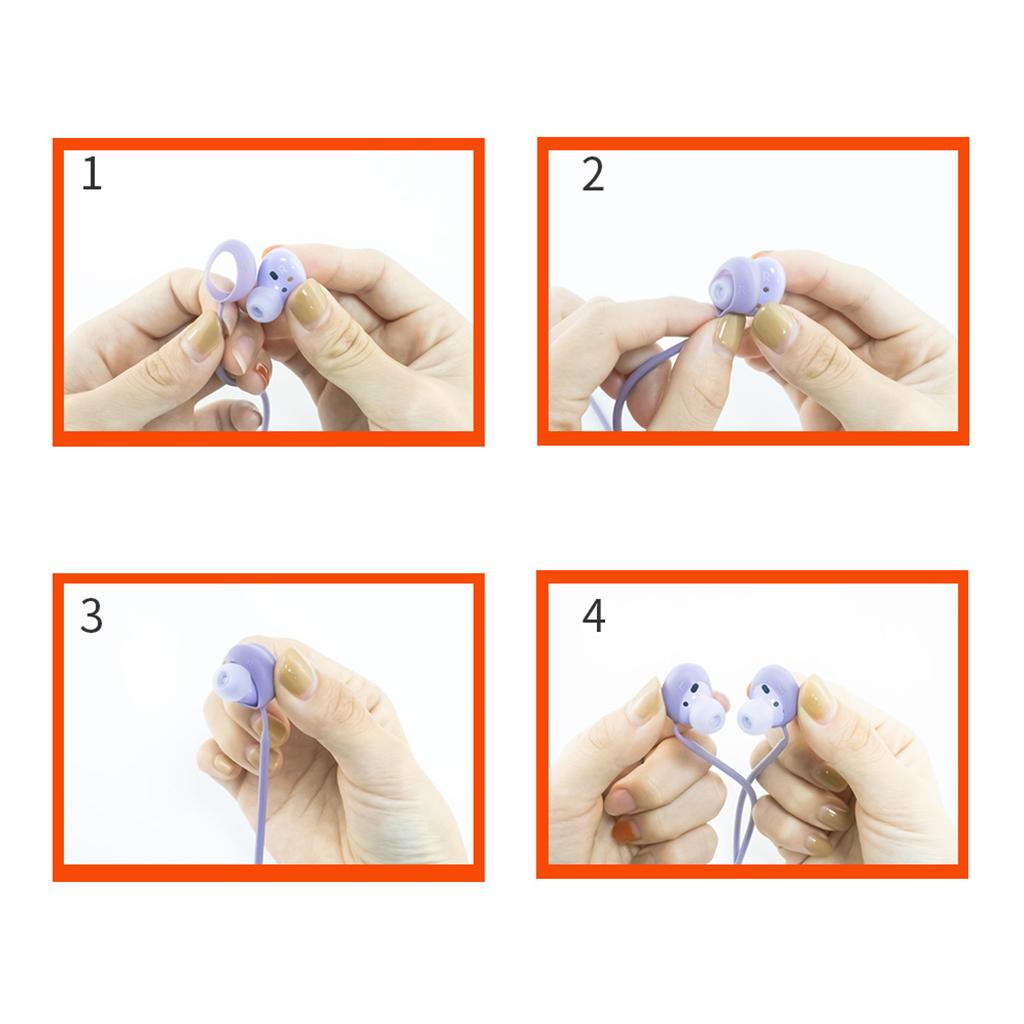 Earphone Hanging Neck Lanyard Silicone Anti-Lost Strap for -Galaxy Buds 2